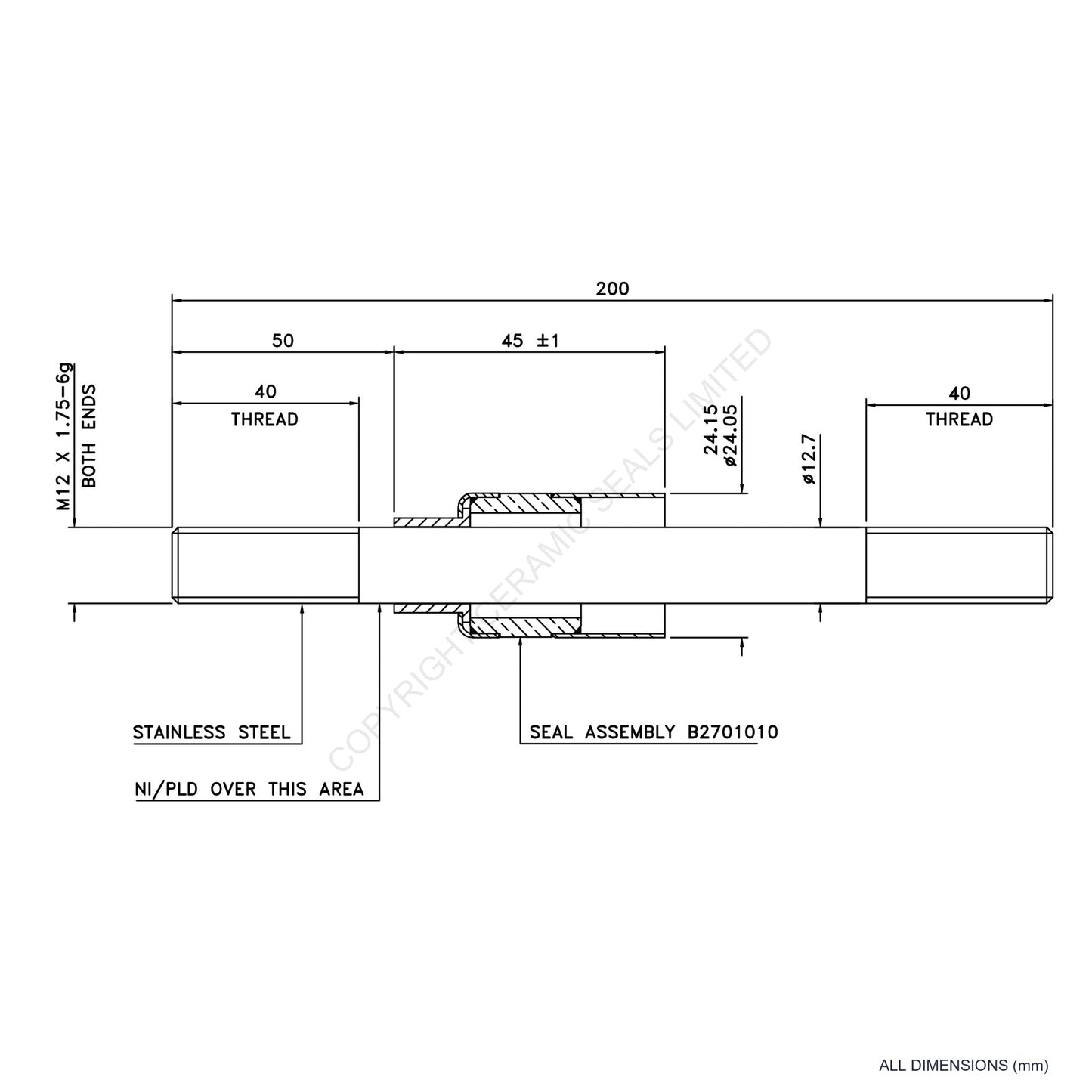 5kV Metal Ceramic Seal