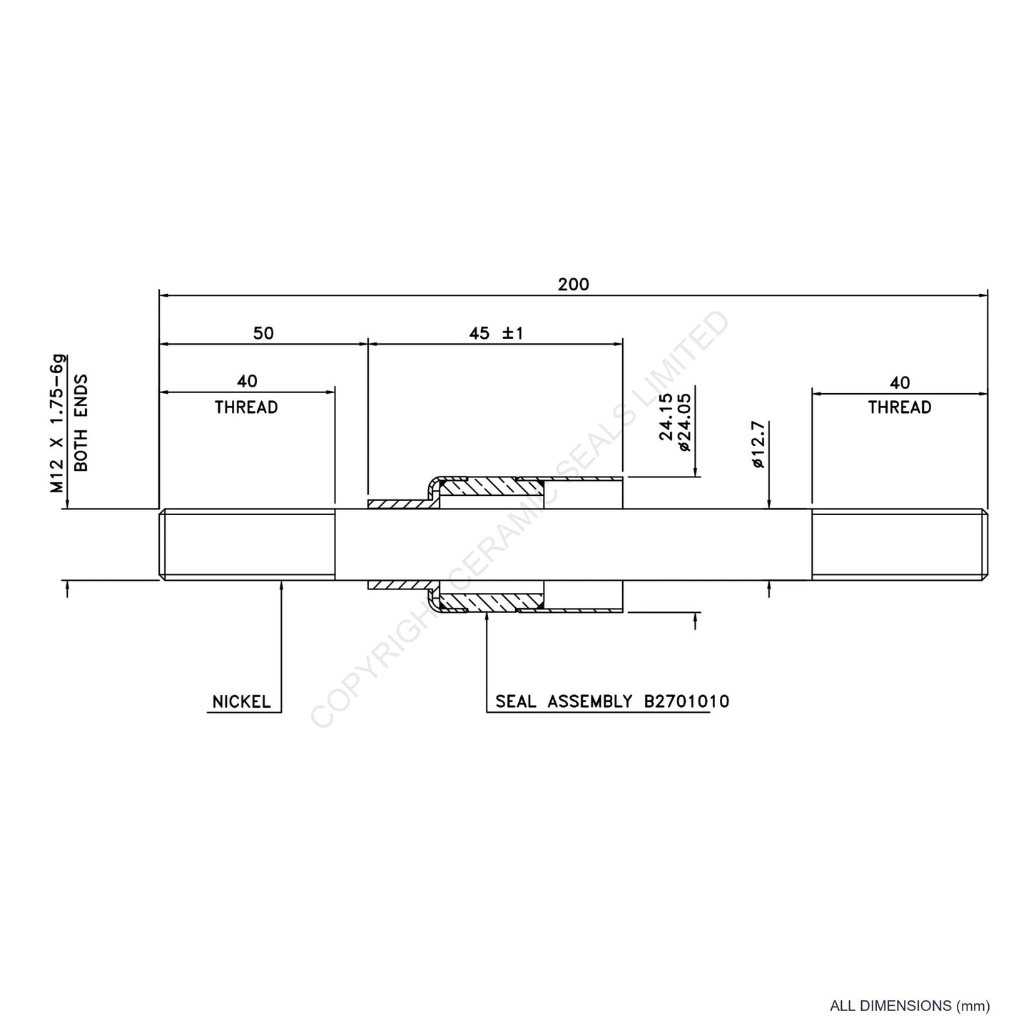 5kV Metal Ceramic Seal