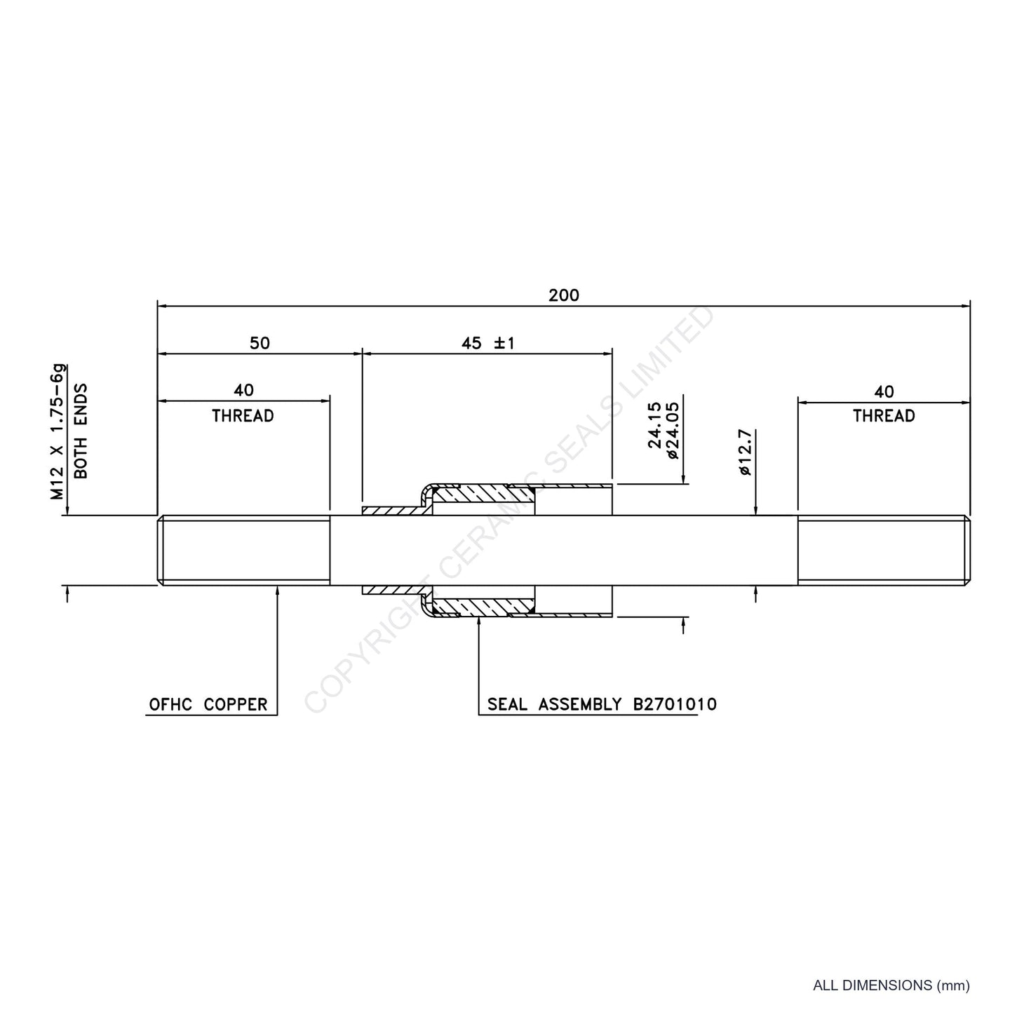 5kV Metal Ceramic Seal