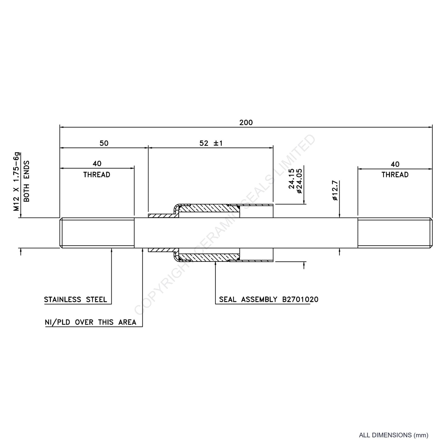 10kV Metal Ceramic Seal