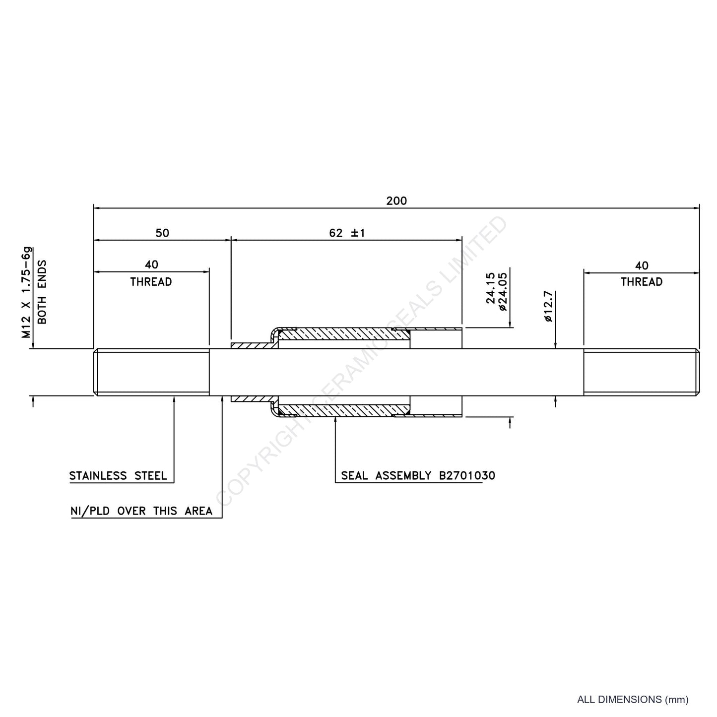 15kV Metal Ceramic Seal