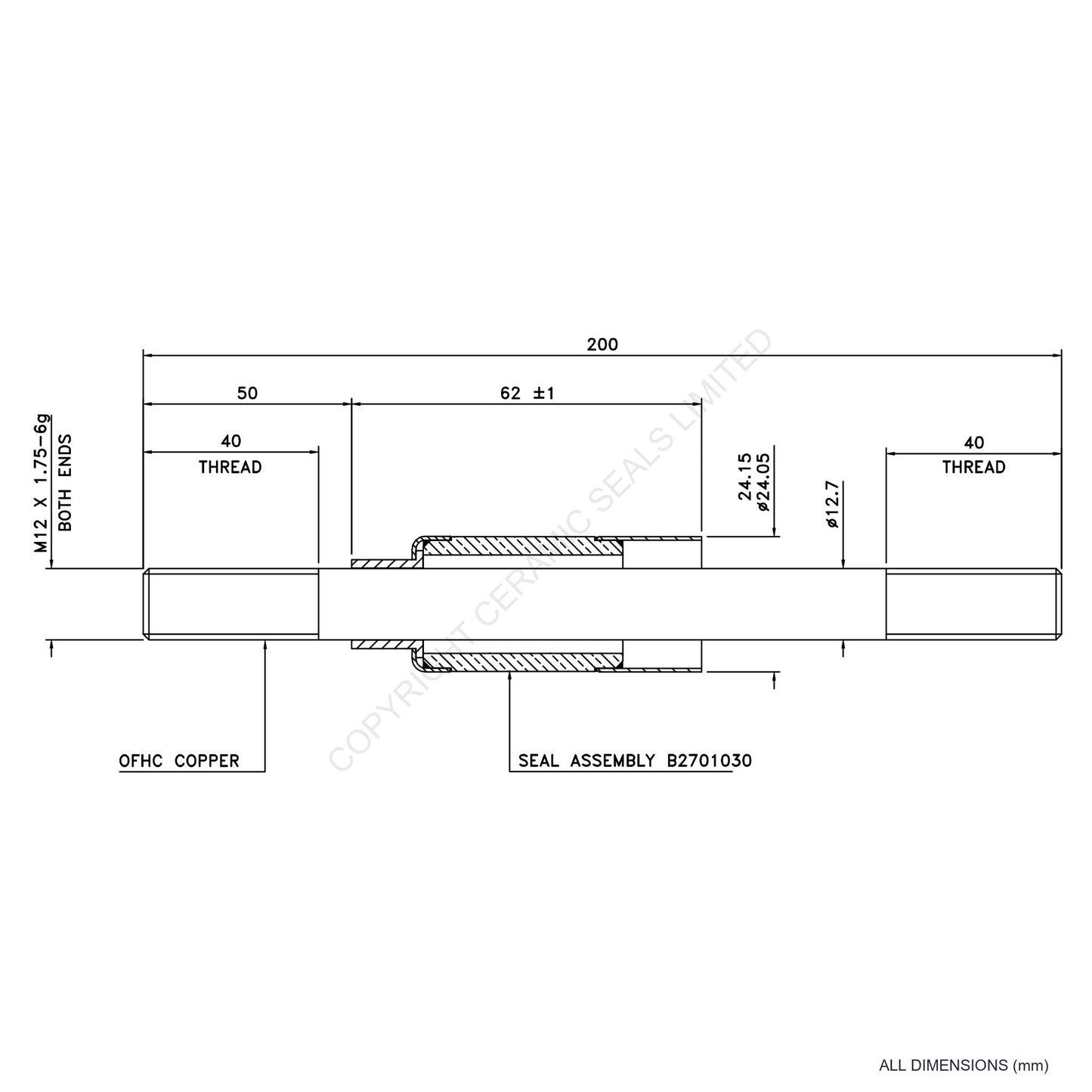 15kV Metal Ceramic Seal