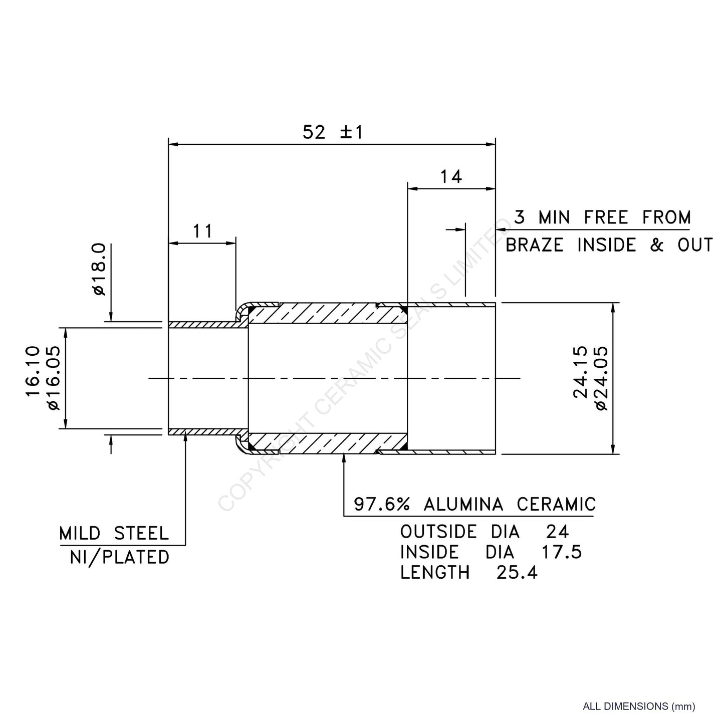 10kV Metal Ceramic Seal
