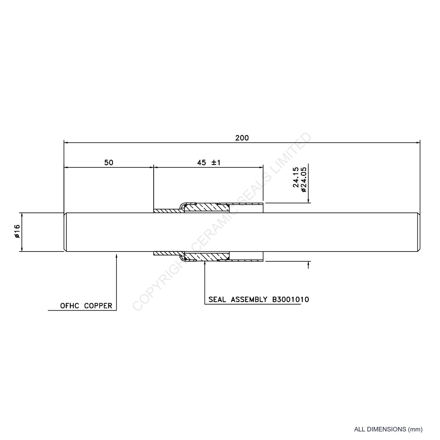 5kV Metal Ceramic Seal