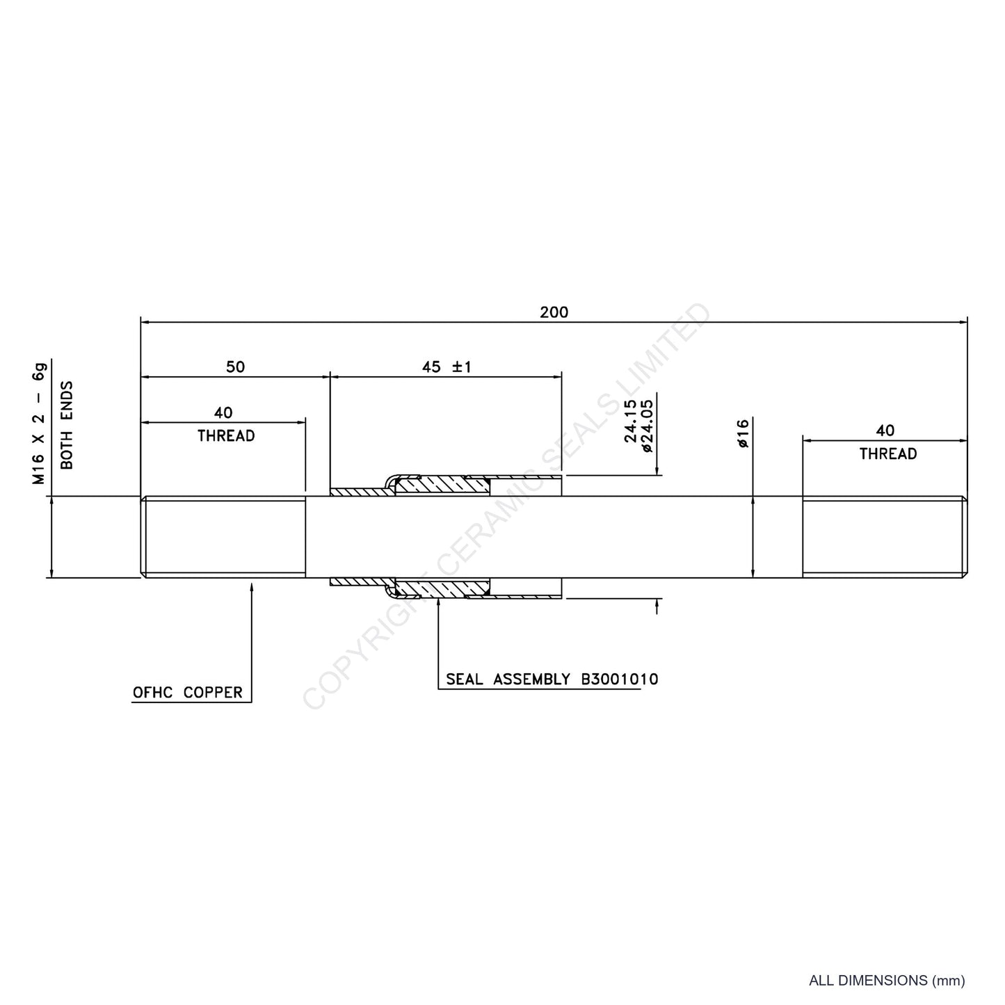 5kV Metal Ceramic Seal