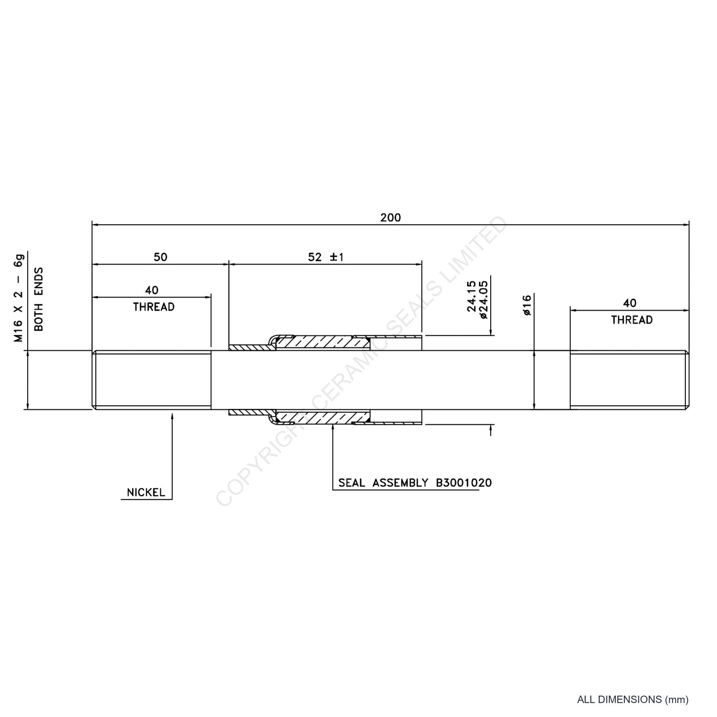 10kV Metal Ceramic Seal