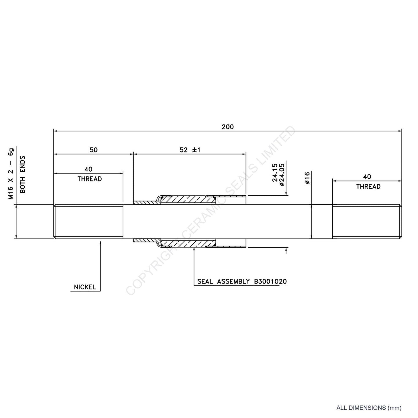 10kV Metal Ceramic Seal
