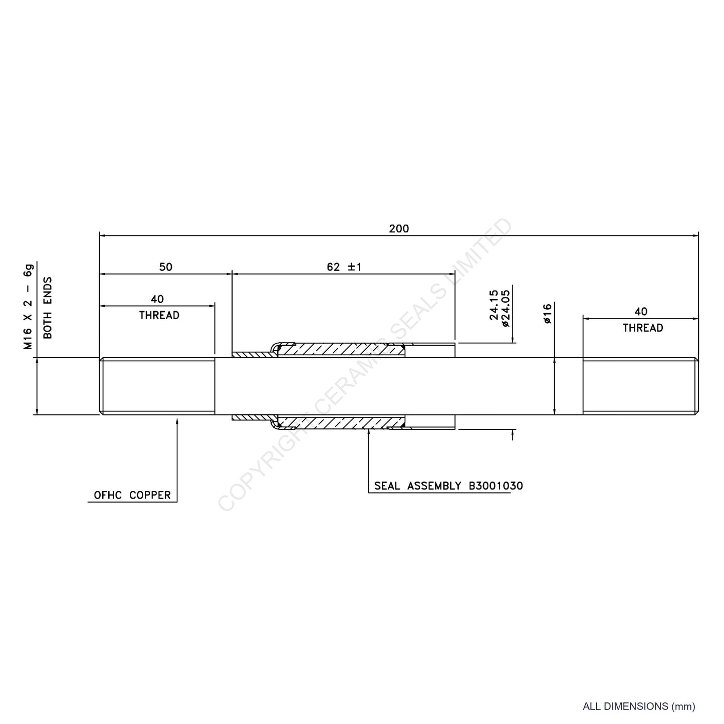 15kV Metal Ceramic Seal