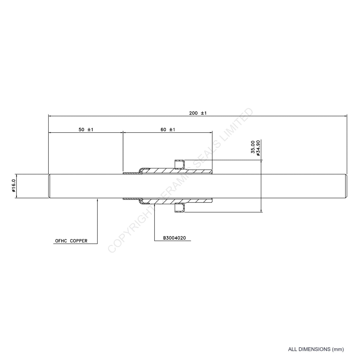 10kV Ceramic Metal Seal