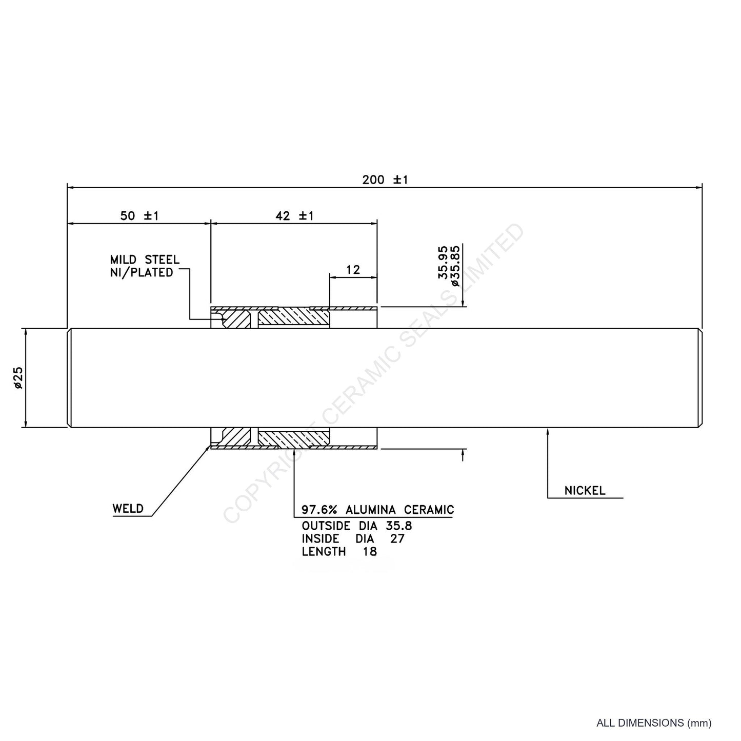5kV Metal Ceramic Seal