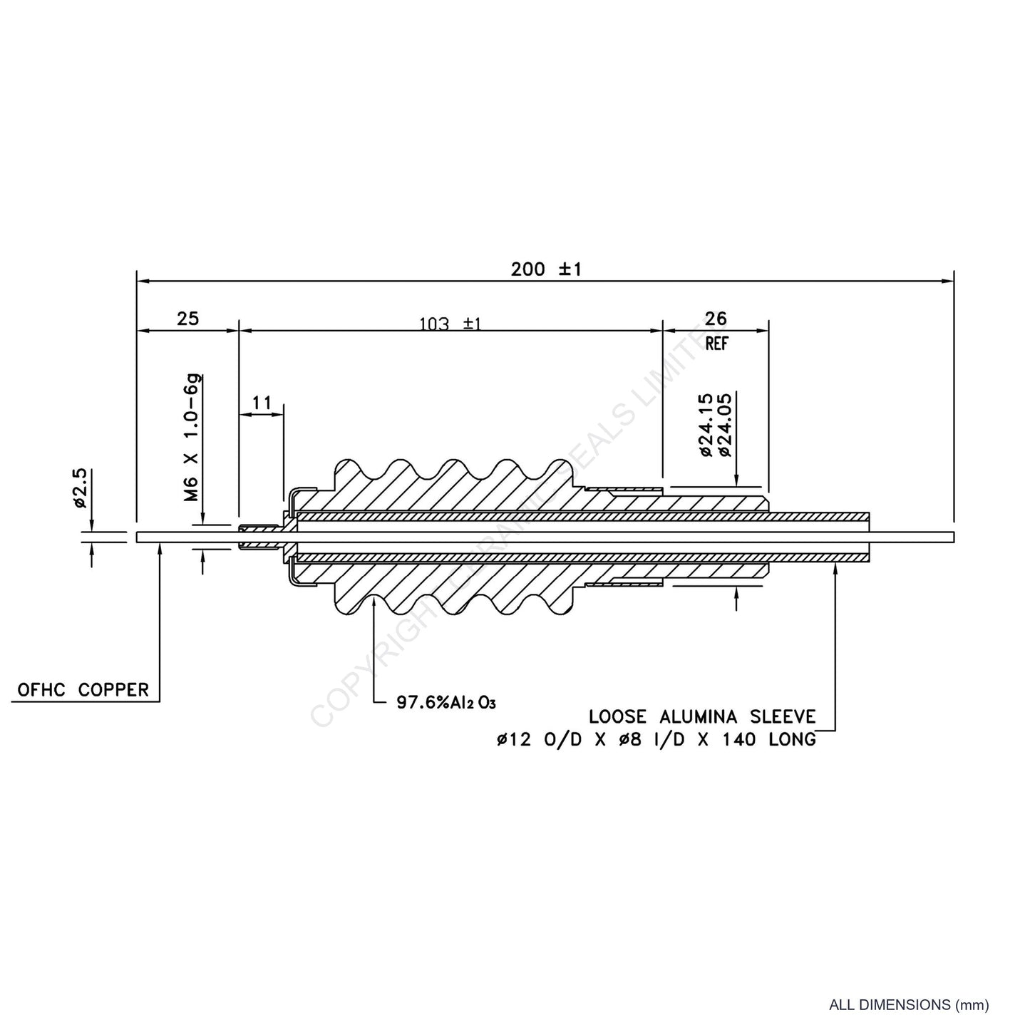60kV Feedthrough Assembly