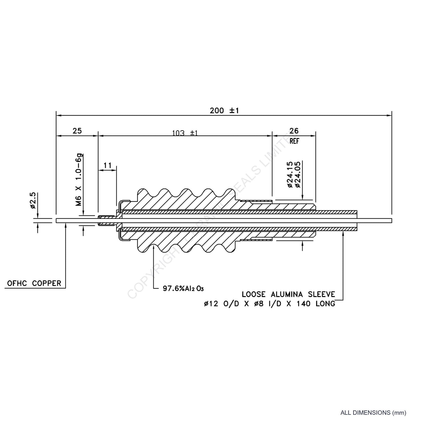 60kV Feedthrough Assembly