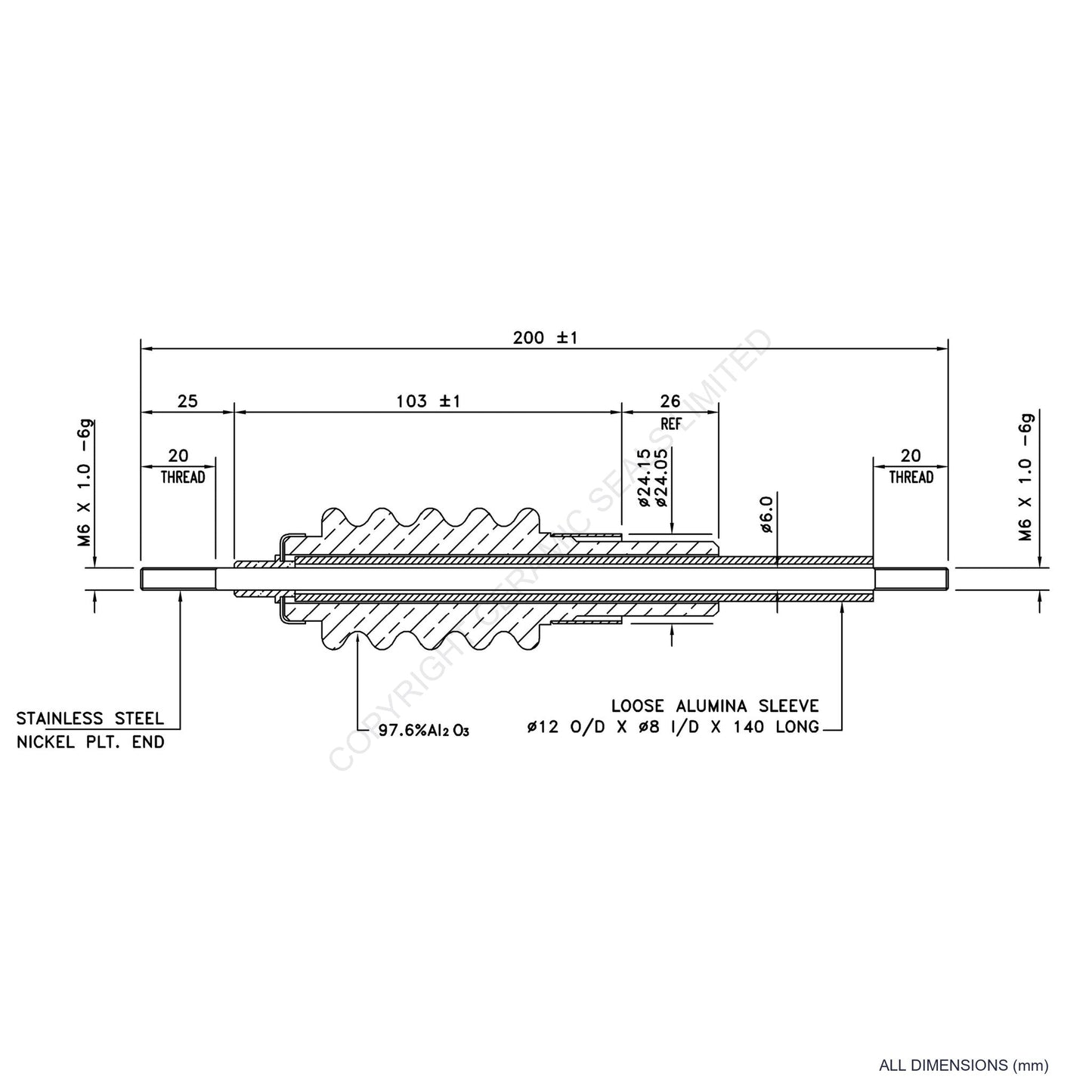 60kV Feedthrough Assembly