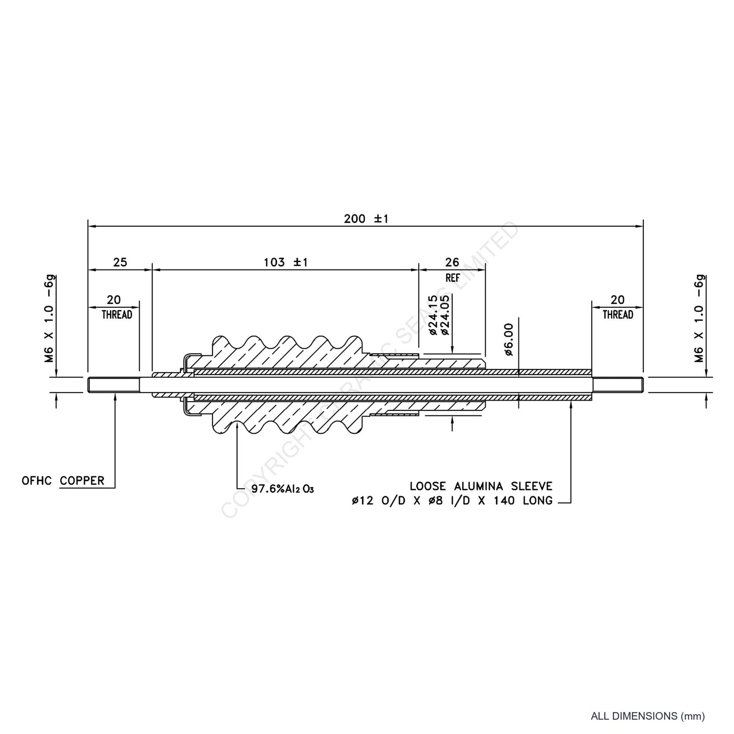 60kV Feedthrough Assembly