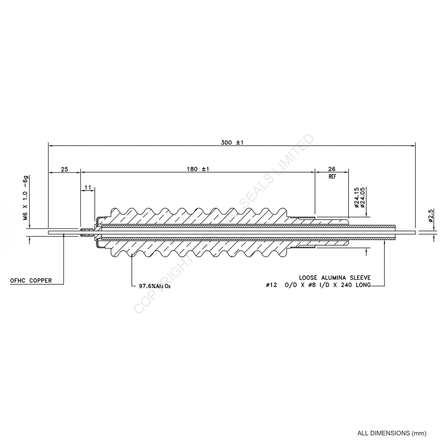 100kV Feedthrough Assembly