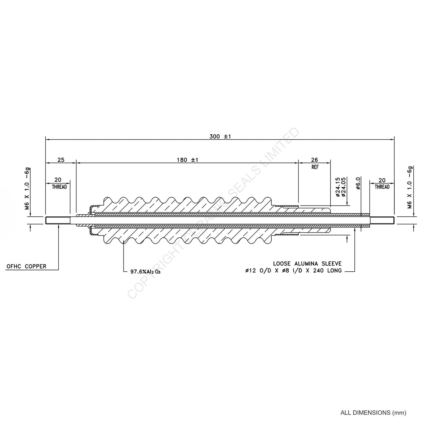 100kV Feedthrough Assembly
