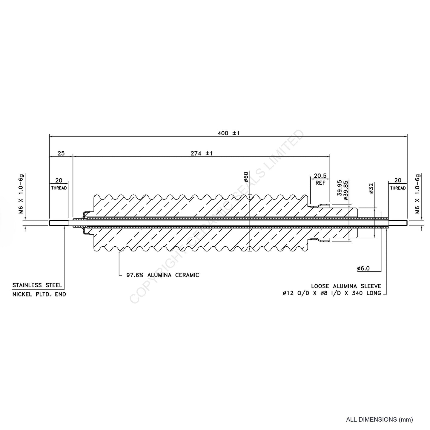 150kV Feedthrough Assembly