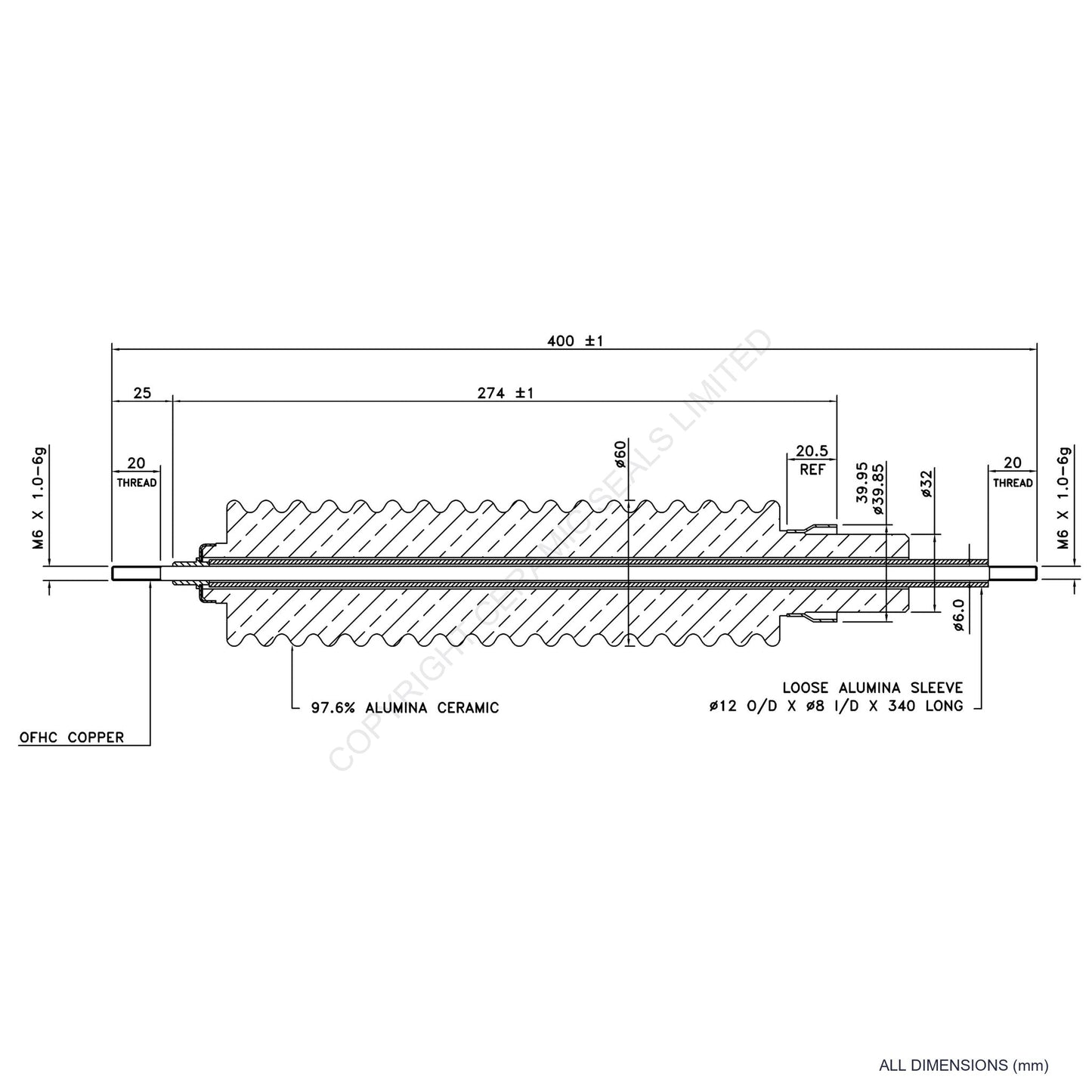 150kV Feedthrough Assembly