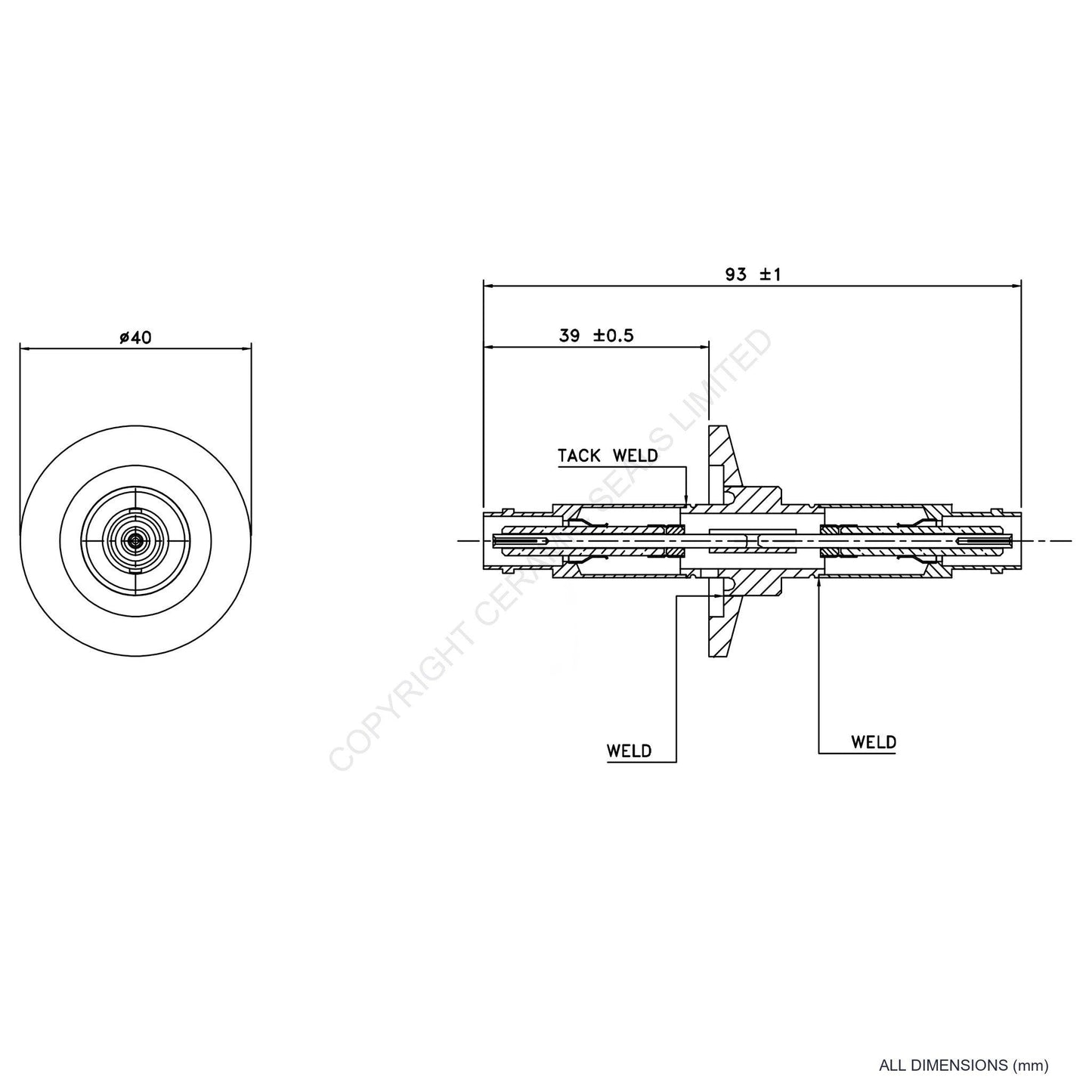 500V Double Ended BNC