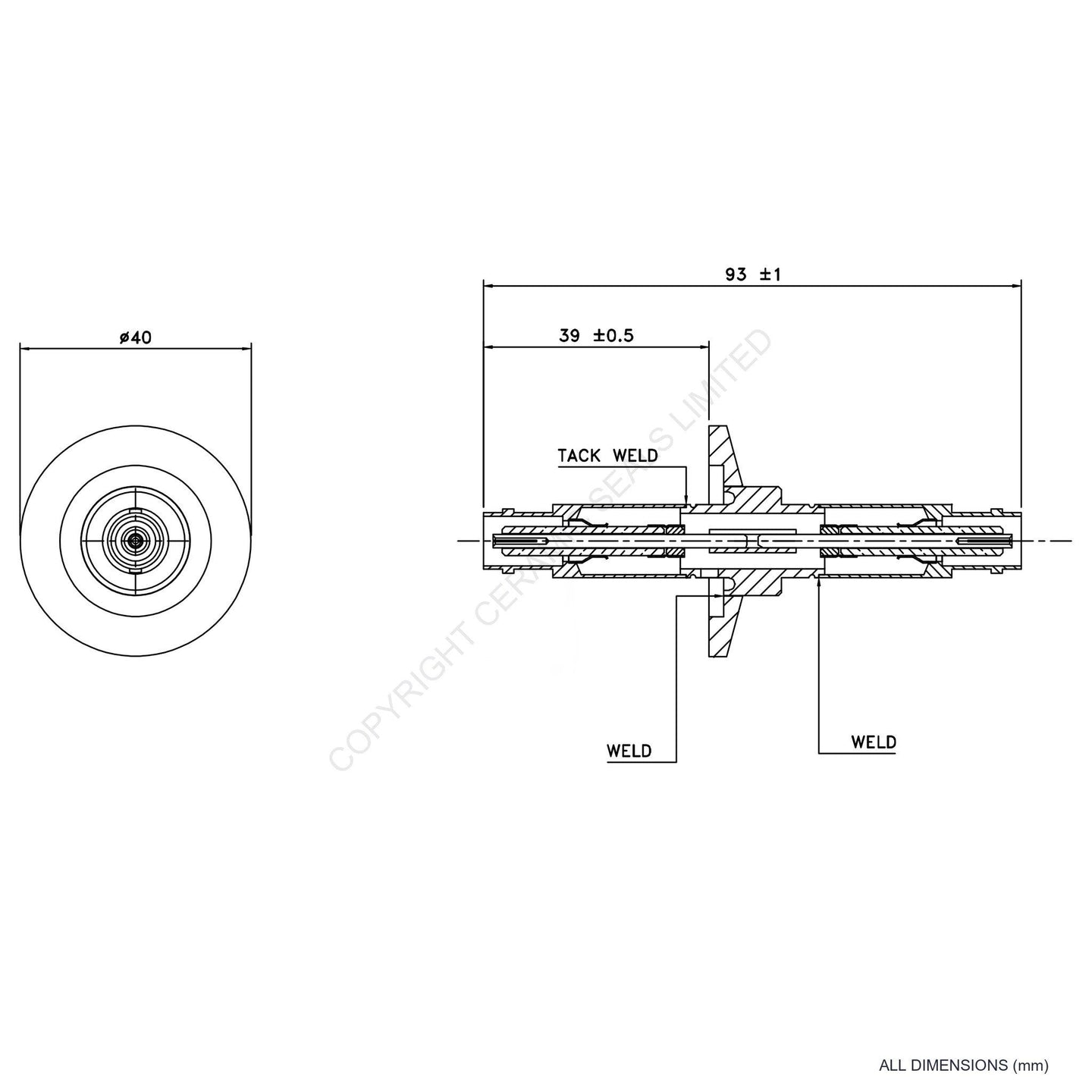 500V Double Ended BNC