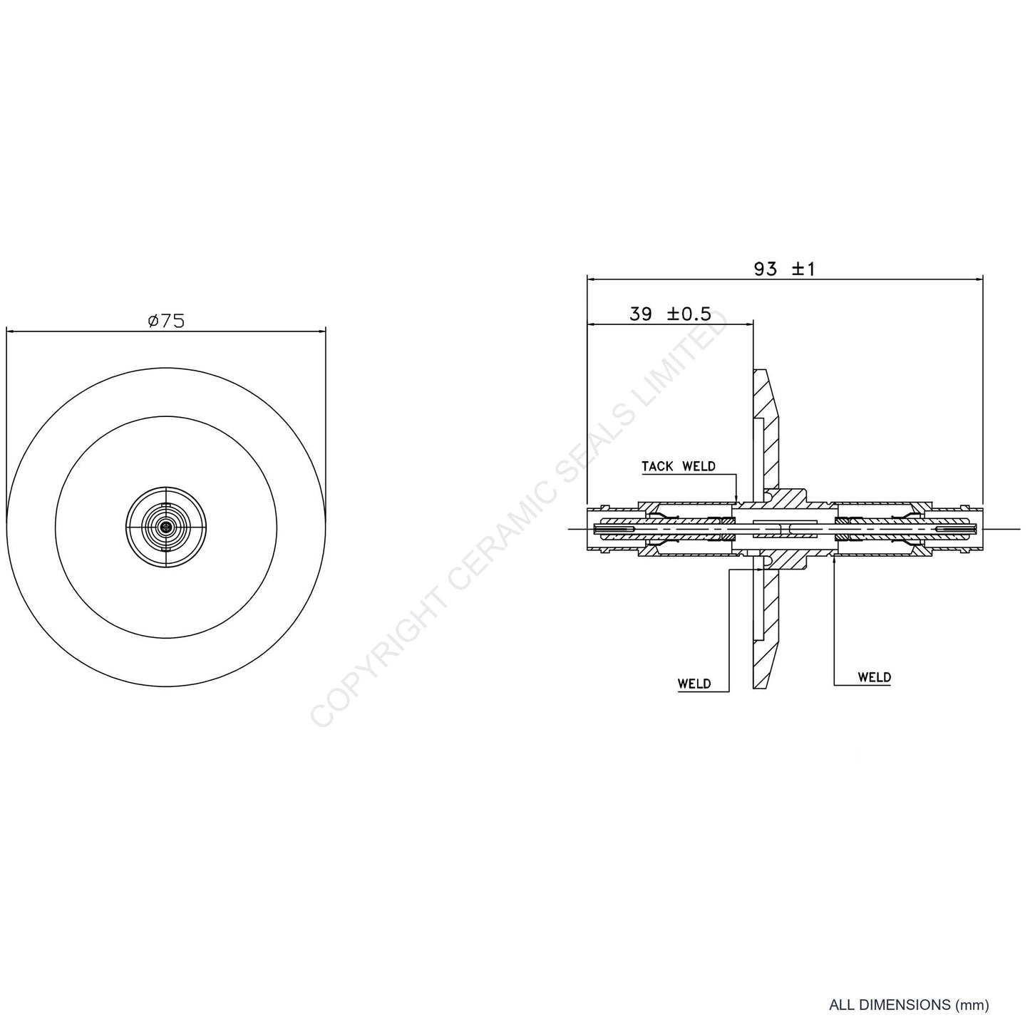 500V Double Ended BNC