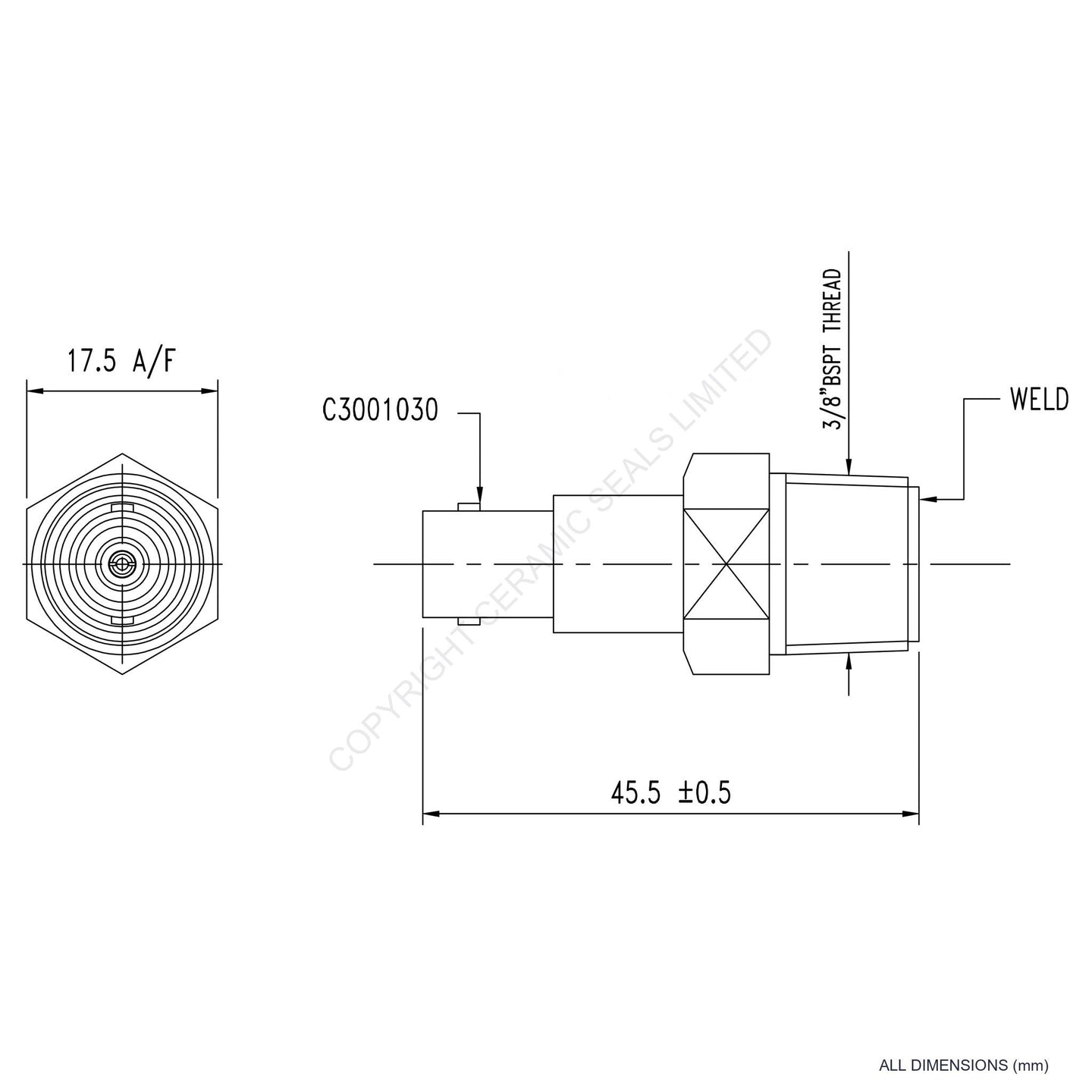 5kV MHV Bulkhead Feedthrough