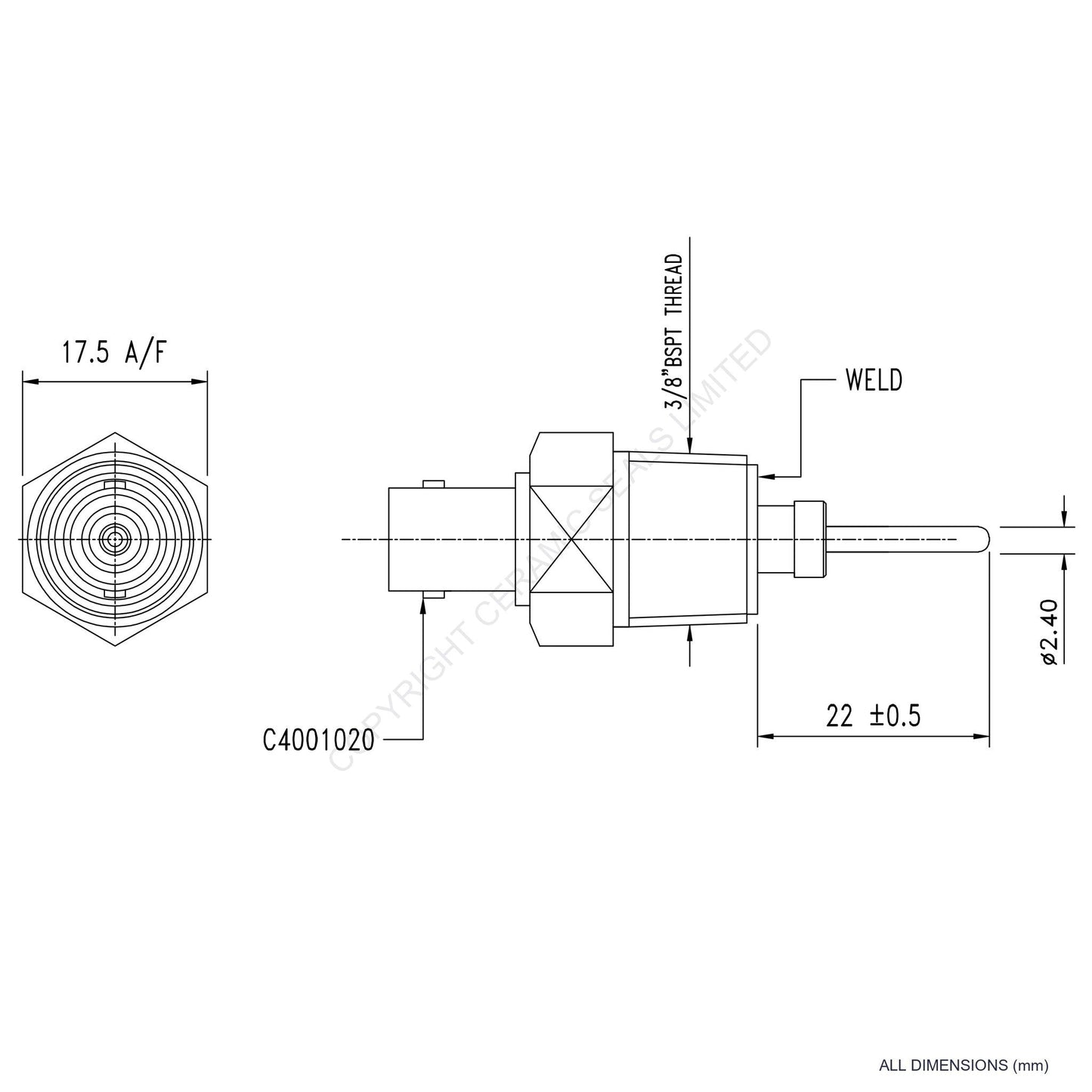 10kV SHV Bulkhead Feedthrough
