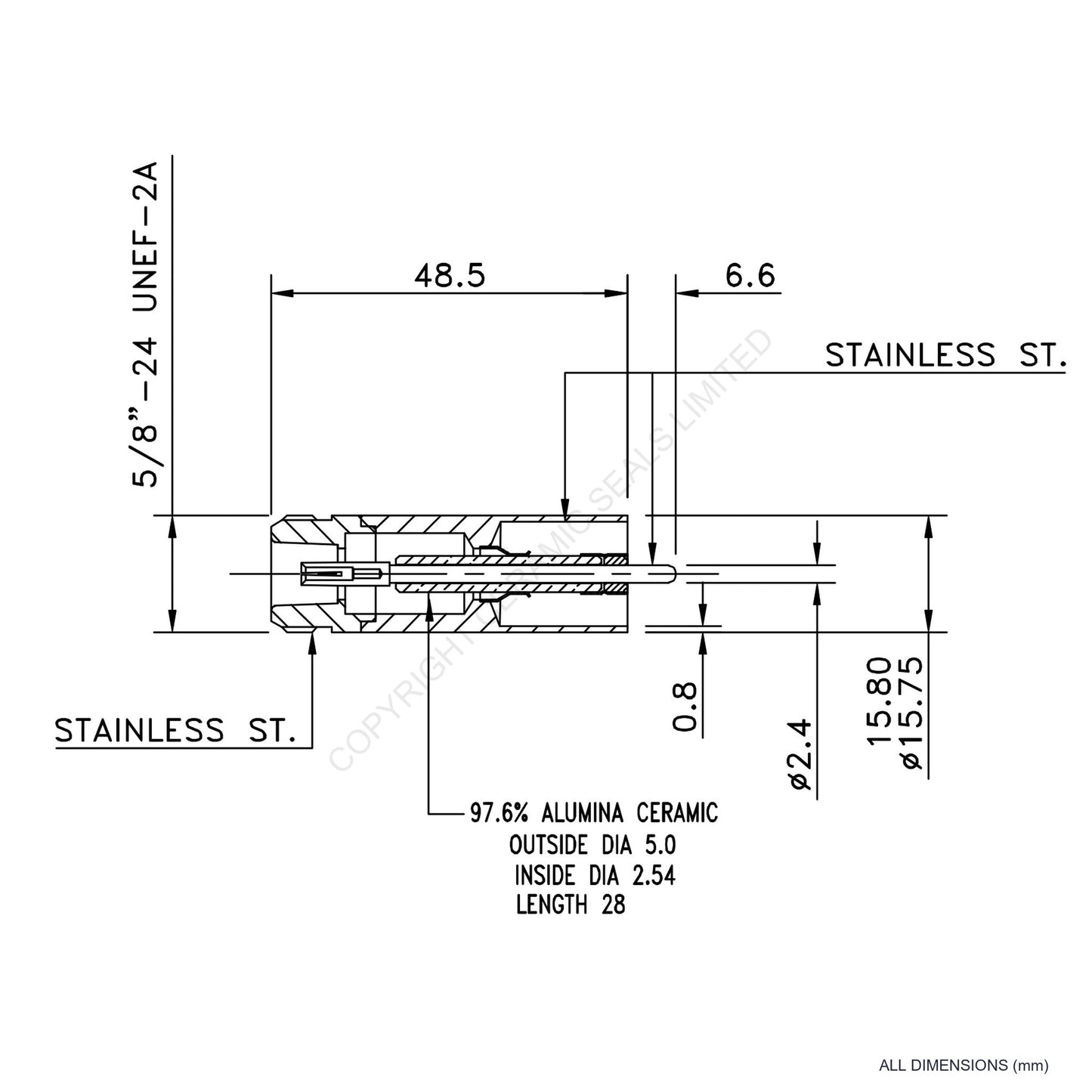 5kV Type 'N' Feedthrough