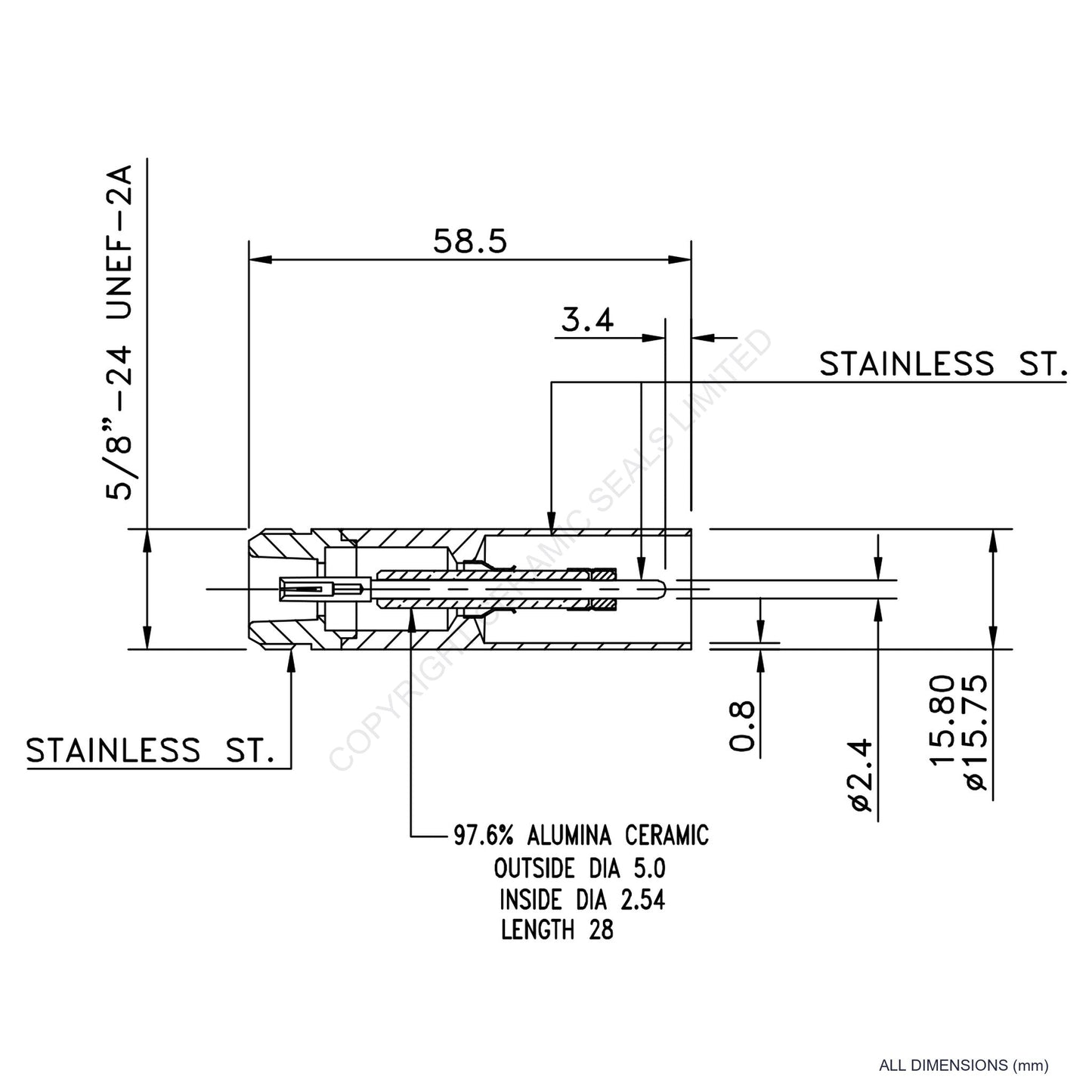 5kV Type 'N' Feedthrough
