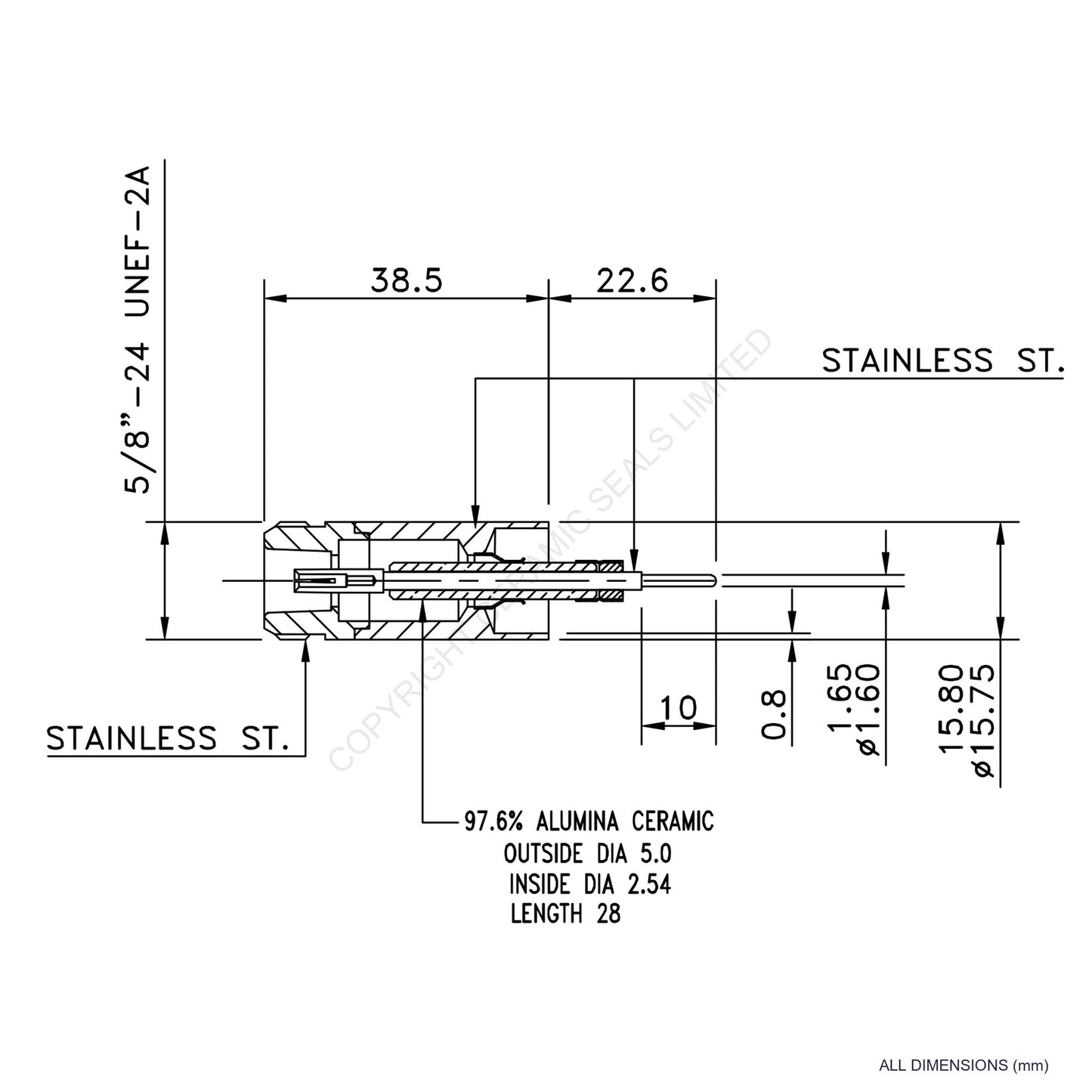 5kV Type 'N' Feedthrough