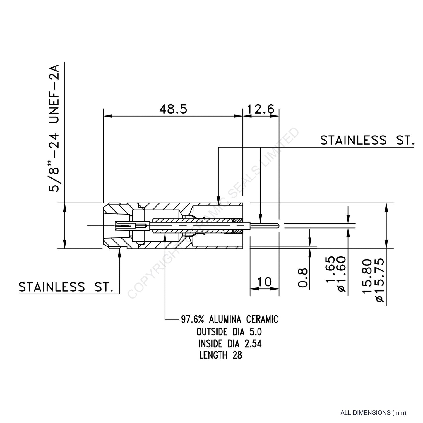 5kV Type 'N' Feedthrough