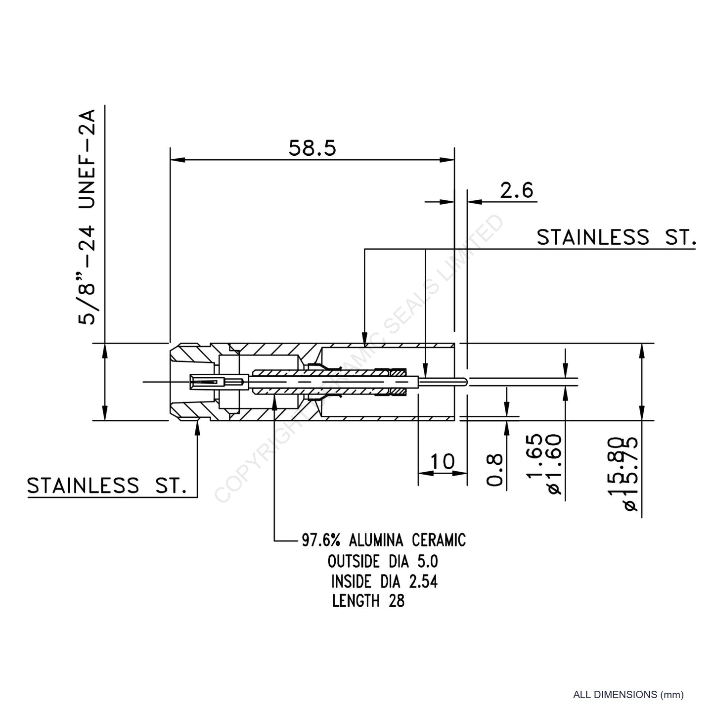 5kV Type 'N' Feedthrough