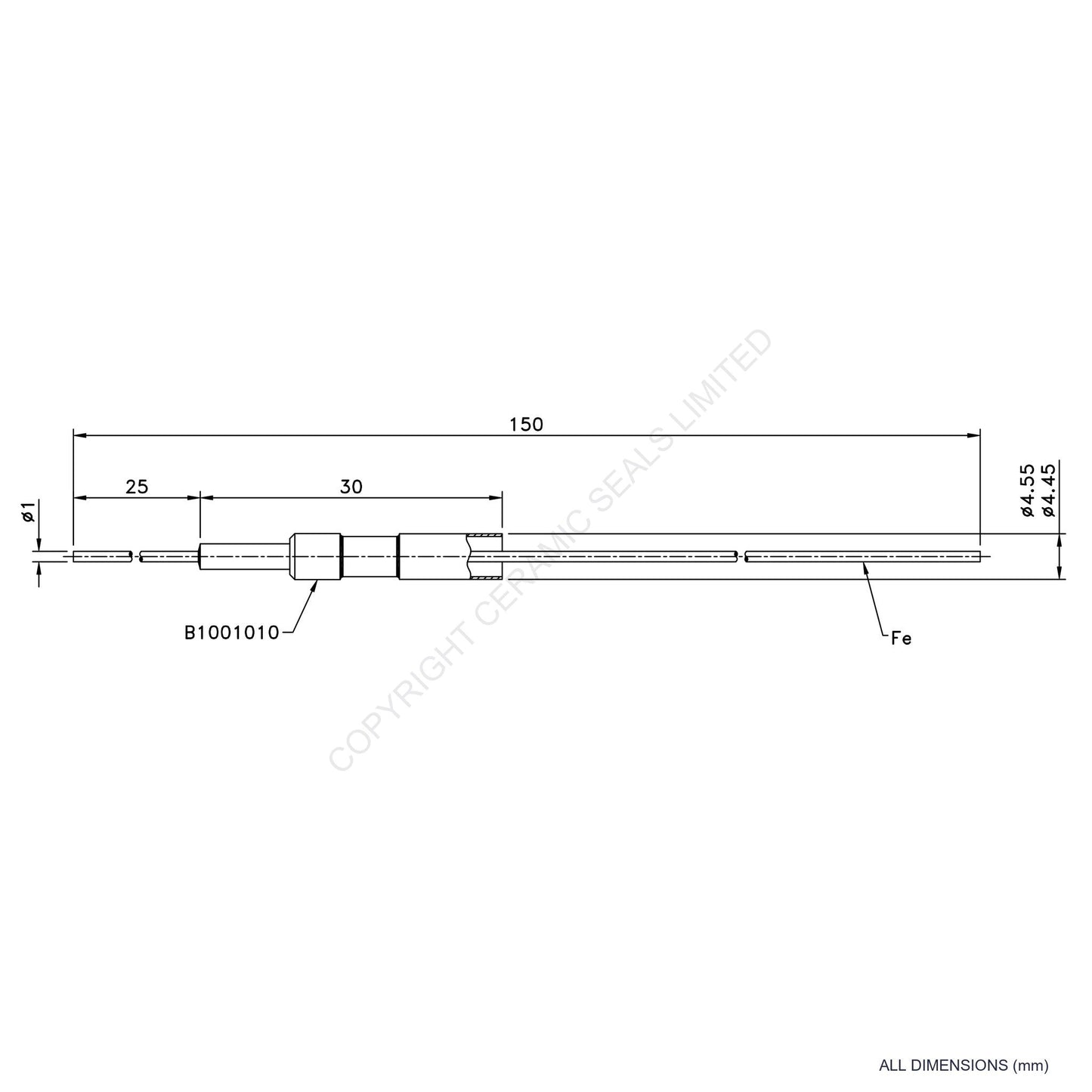 Single Thermocouple (+) Iron