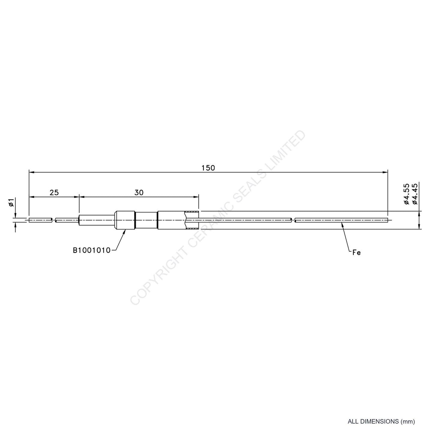 Single Thermocouple (+) Iron