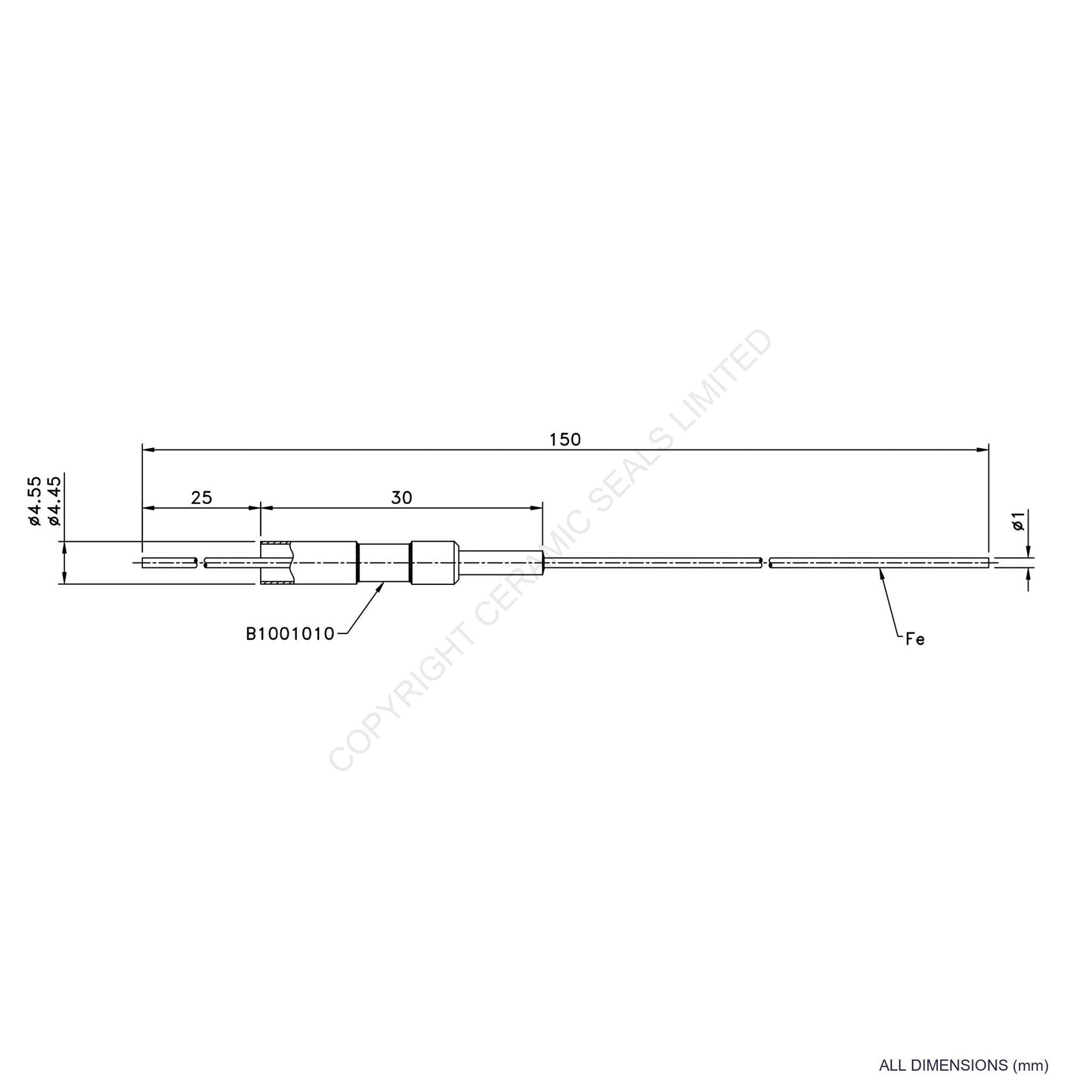 Single Thermocouple (+) Iron