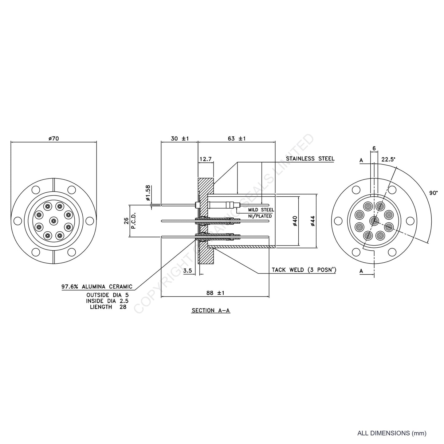9 Pin Socket