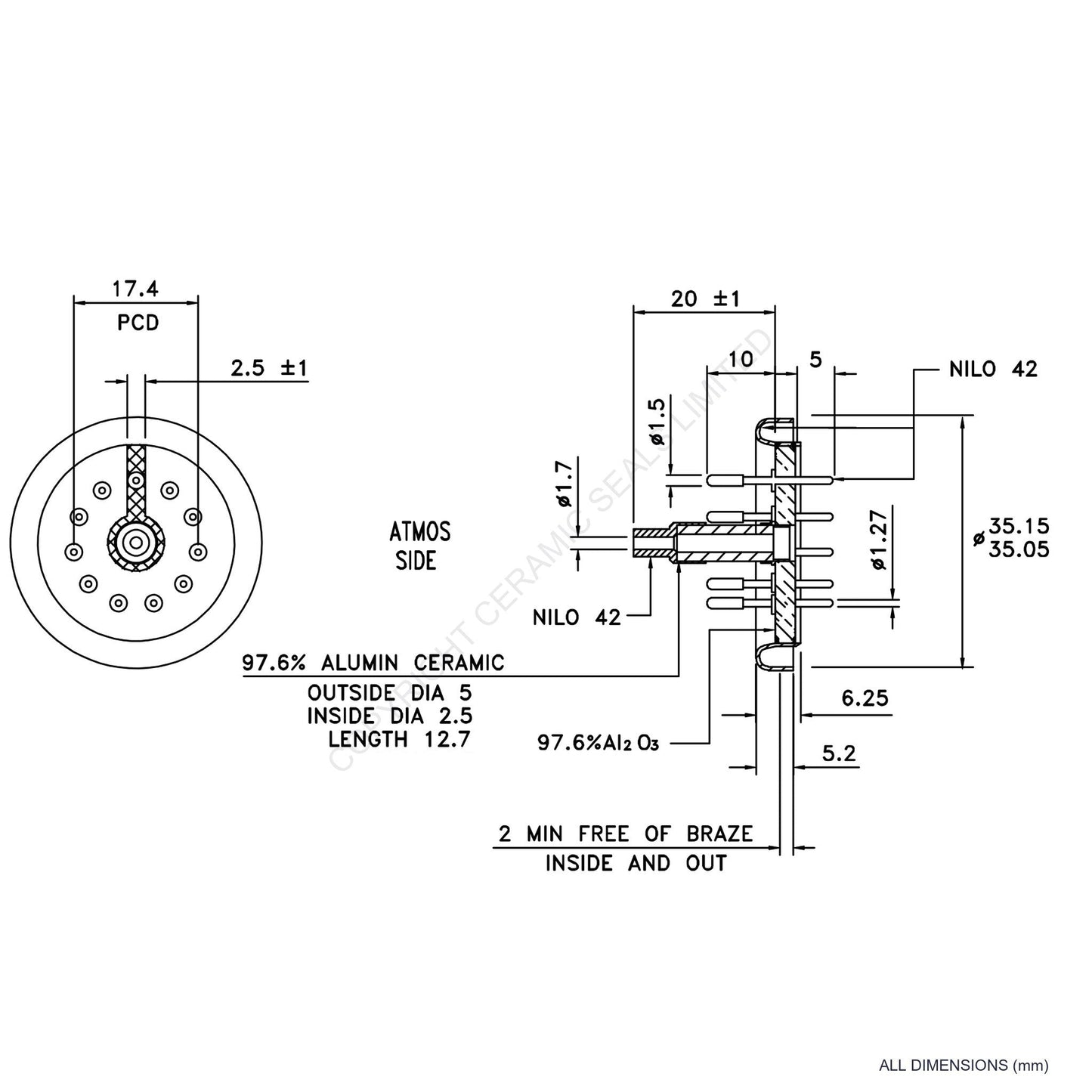 11 Pin Feedthrough