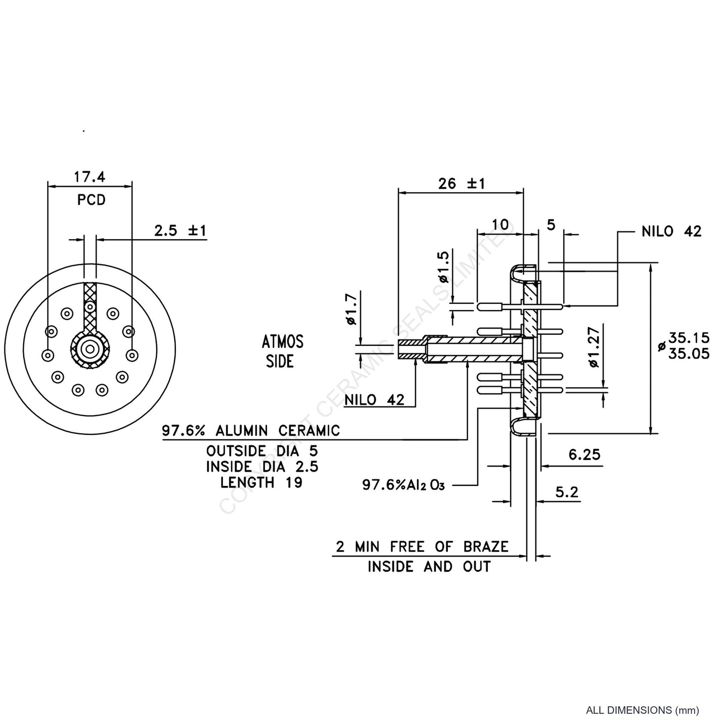11 Pin Feedthrough