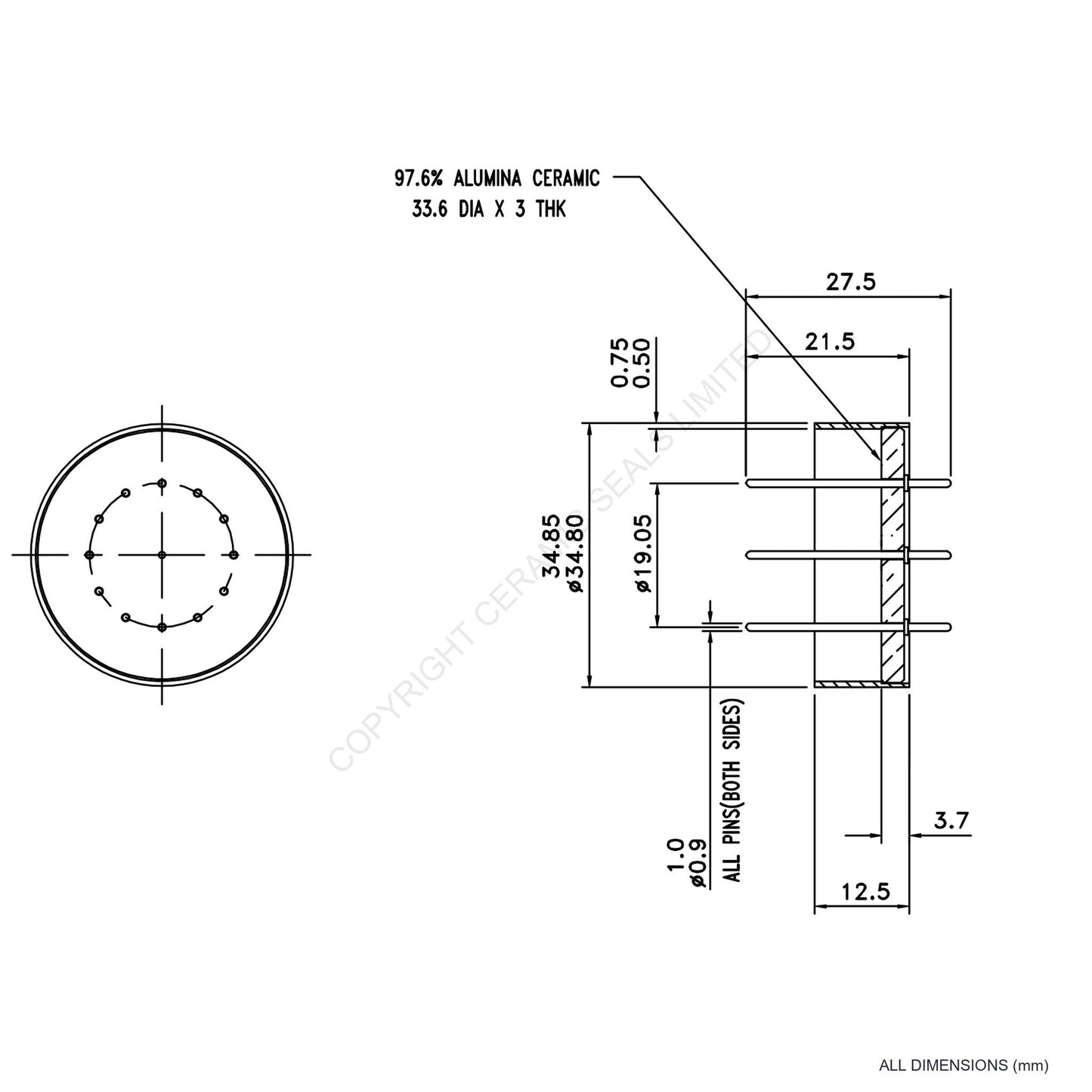 13 Pin Feedthrough