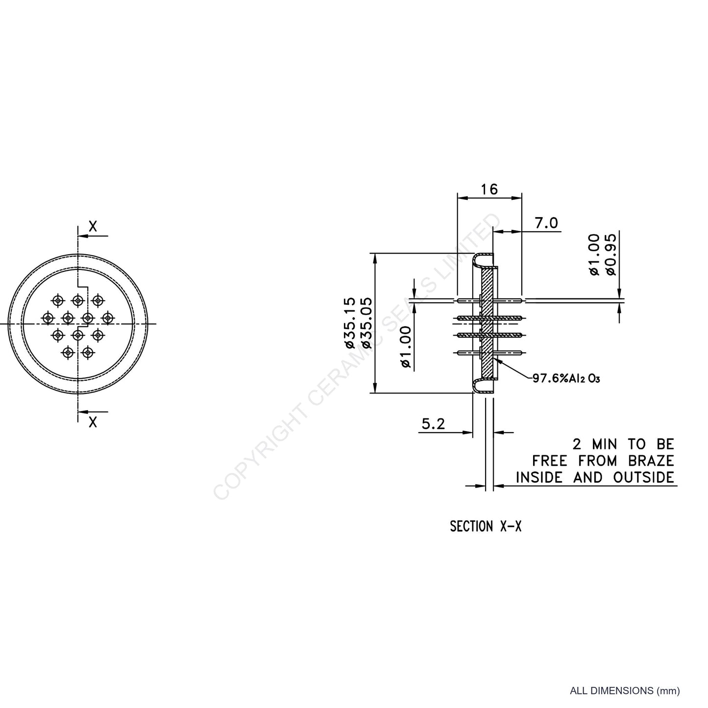 12 Pin Feedthrough