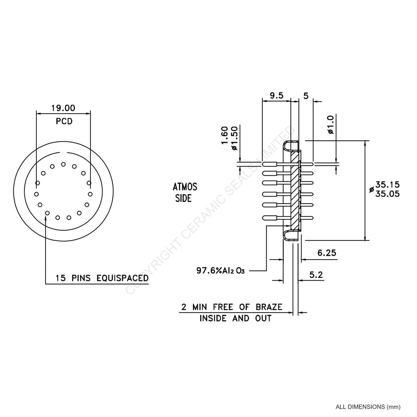 15 Pin Feedthrough