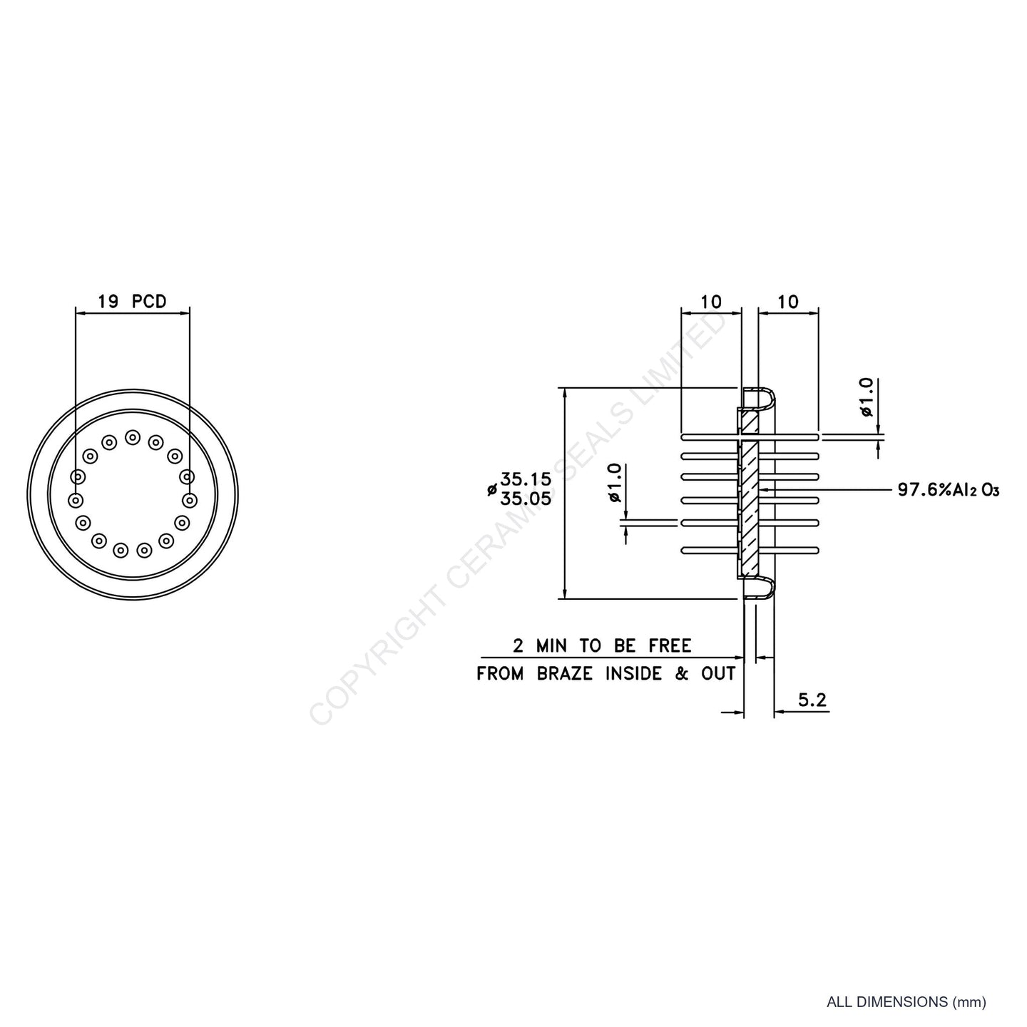15 Pin Feedthrough