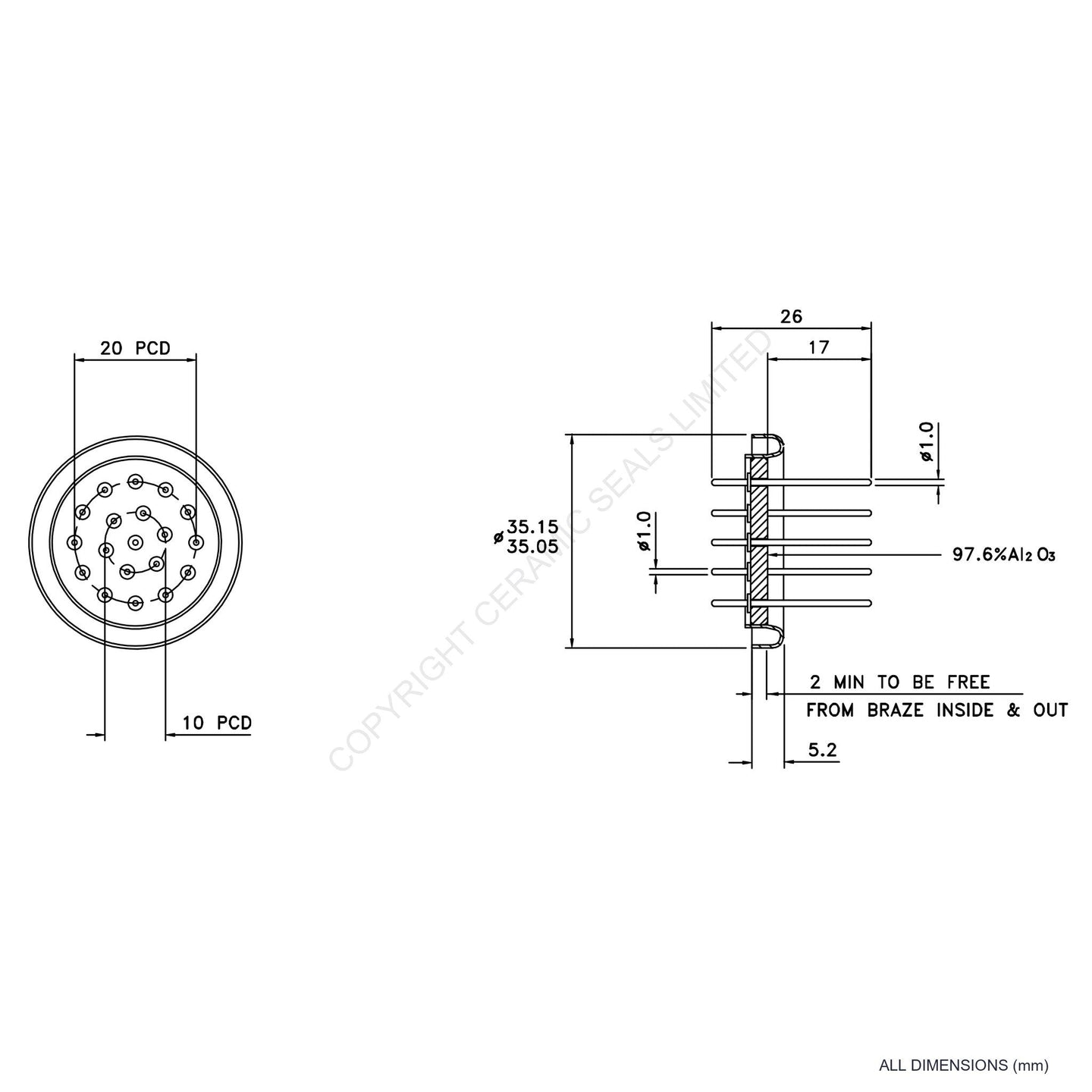 19 Pin Feedthrough