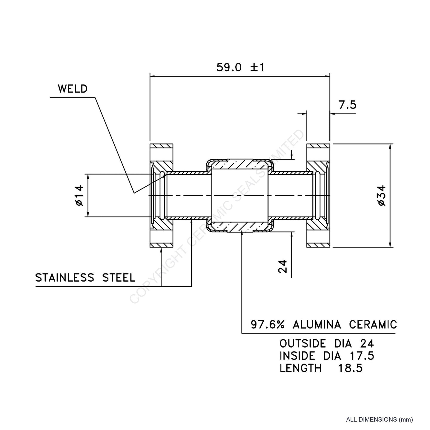 5kV Flanged Isolator
