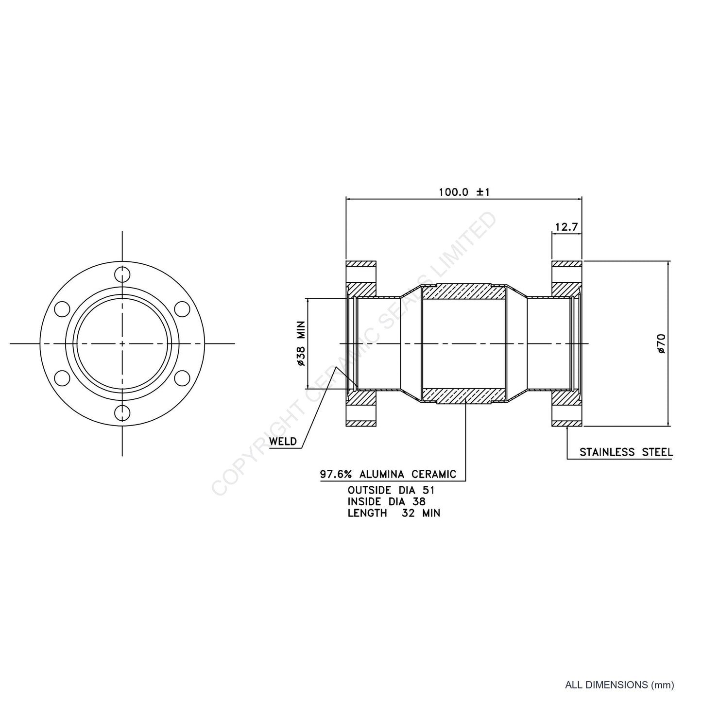 10kV Flanged Isolator