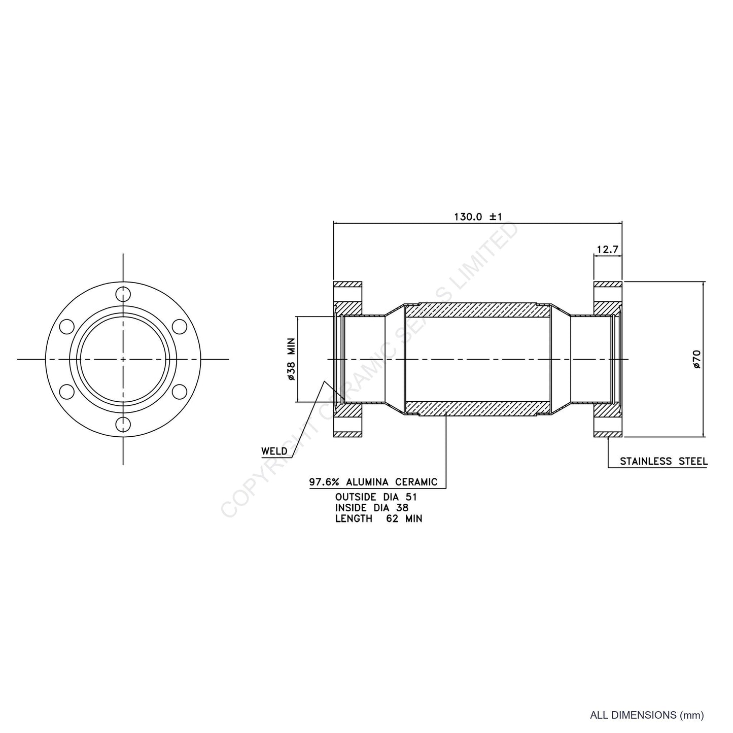 25kV Flanged Isolator