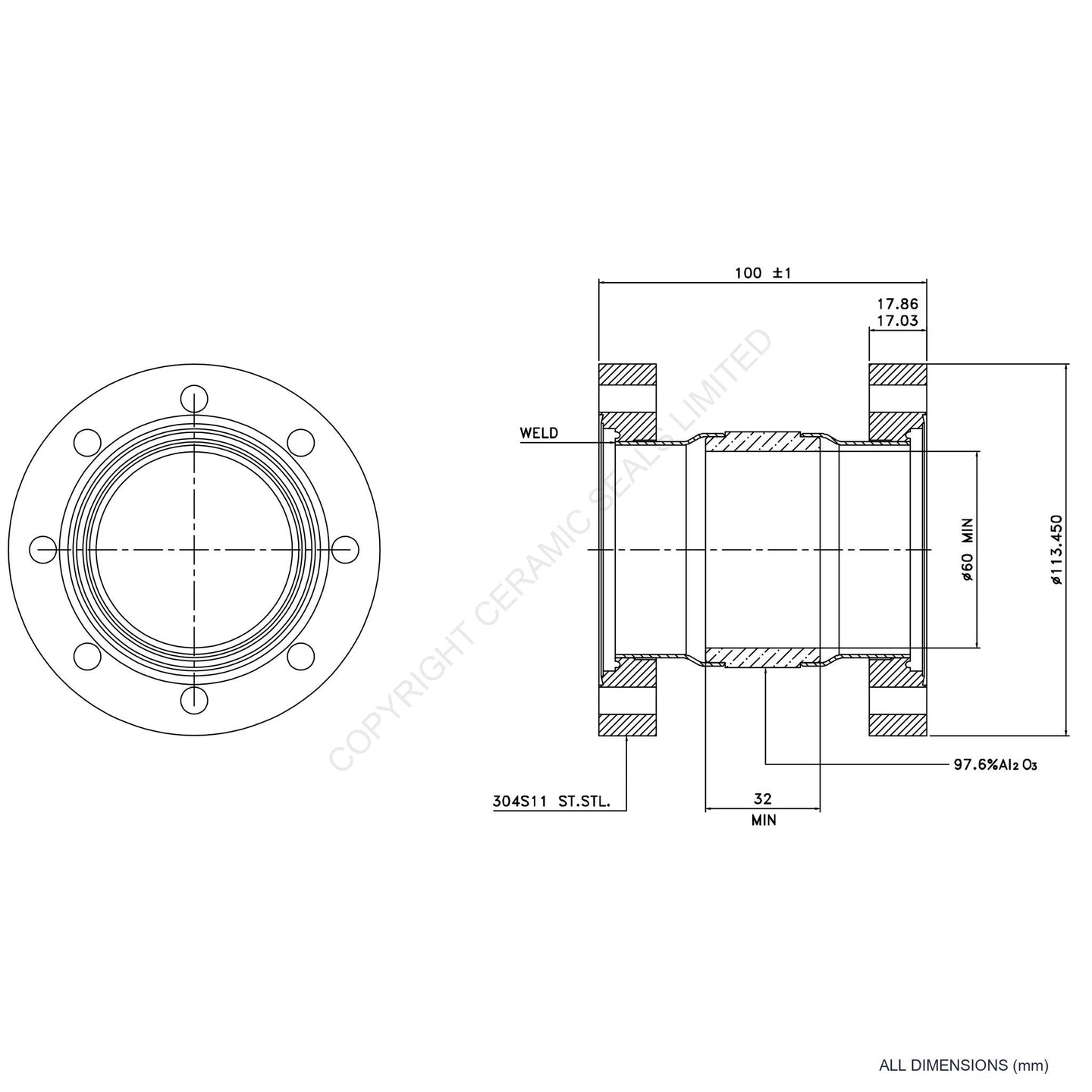10kV Flanged Vacuum Break