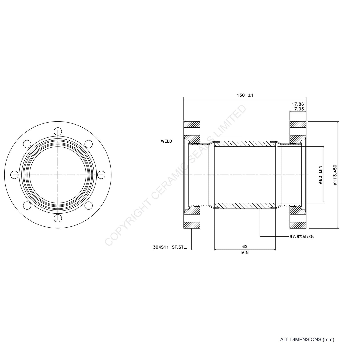 25kV Flanged Vacuum Break
