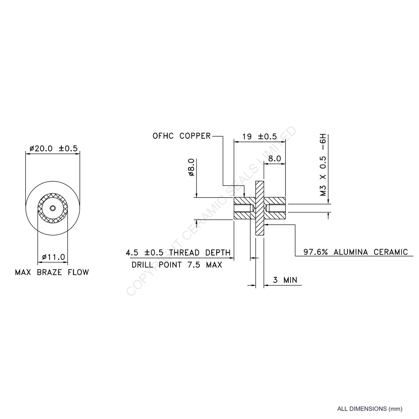 Heat Sink Isolator (M3)