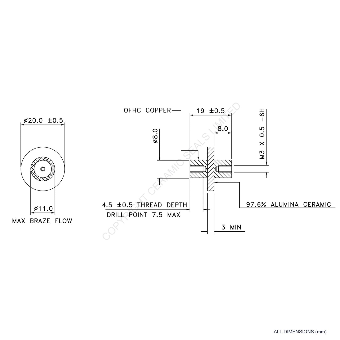 Heat Sink Isolator (M3)